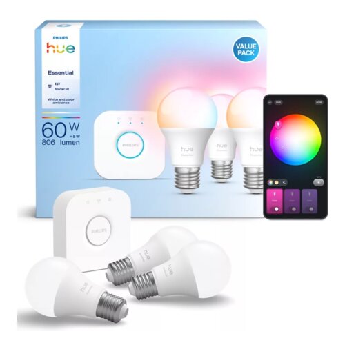 Inteligentna żarówka LED PHILIPS HUE 929004235407 8W E27 (3 szt.)