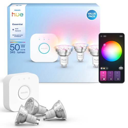 Inteligentna żarówka LED PHILIPS HUE 929004235707 4.7W GU10 (3 szt.)