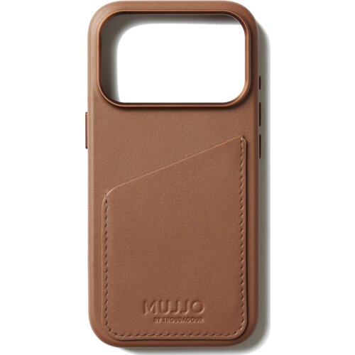 Etui MUJJO Full Leather Wallet MagSafe do Apple iPhone 17 Pro Brązowy