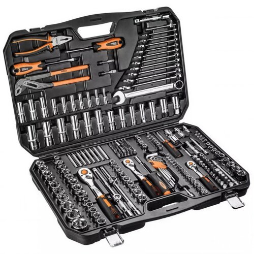 Zestaw kluczy nasadowych NEO TOOLS 10-078 1/2 3/8 i 1/4 cala (233 elementów)
