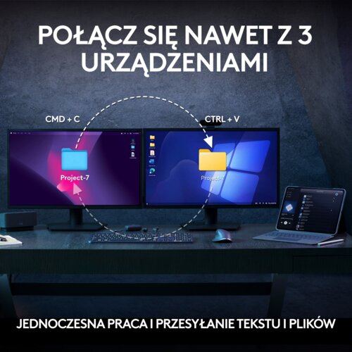 Zestaw LOGITECH MX Keys S Combo Grafitowy