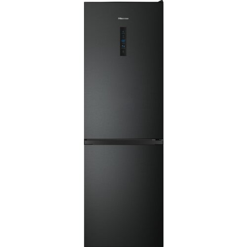 Lodówka HISENSE RB395N4BFE No Frost 186cm Czarna Licowane drzwi  Szuflada z regulacją wilgotności