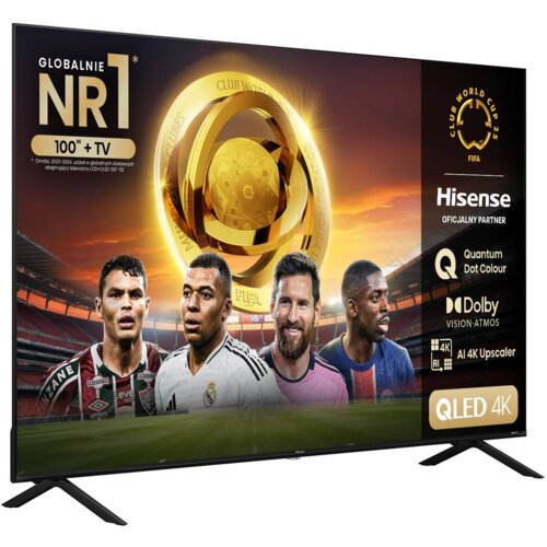 Telewizor HISENSE 100E7NQ Pro 100" QLED 4K 144Hz VIDAA Full Array Dolby Atmos Dolby Vision