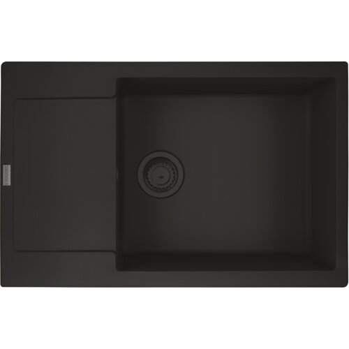 Zlewozmywak jednokomorowy z ociekaczem FRANKE Maris MRG 611-78 XL 114.0693.520 Czarny matowy 50x78