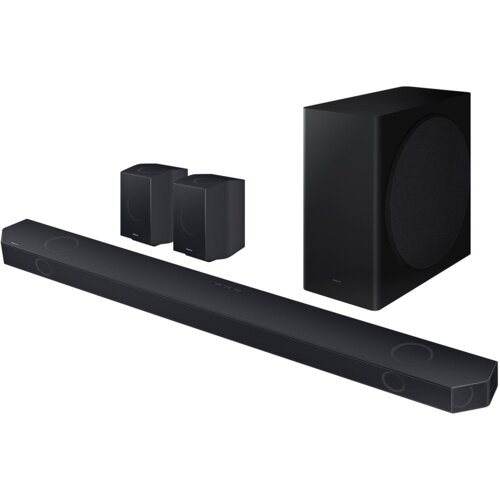 Soundbar SAMSUNG HW-Q930D EN Czarny 9.1.4-kanałowy, Bezprzewodowy Subwoofer, Wi-Fi, BT,  AirPlay2, HDMI eARC, HDR10+