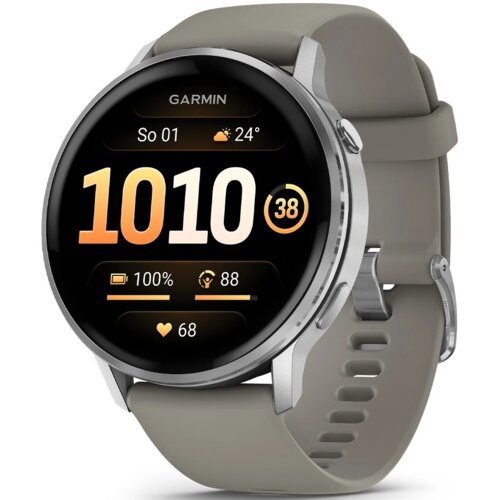 Zegarek sportowy GARMIN Venu 4 45mm Srebrno-szary