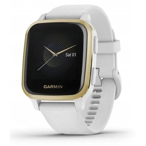 Zegarek sportowy GARMIN Venu Sq Biało-złoty