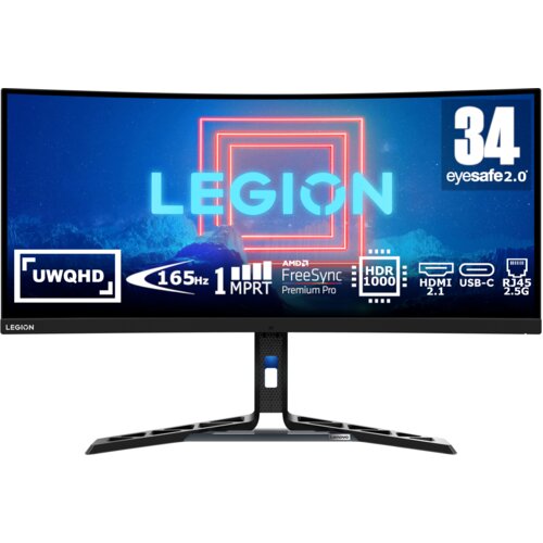 Monitor LENOVO Legion Y34wz-30 34" 3440x1440px 165Hz 1 ms [MPRT] Curved