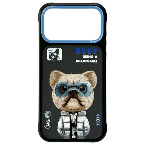 Etui NIMMY Cool&Cute 2.0 Dog do Apple iPhone 17 Pro Czarny