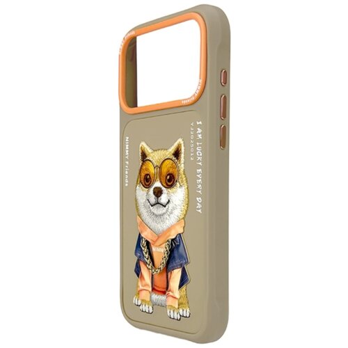 Etui NIMMY Glasses Cool Dog do Apple iPhone 17 Pro Beżowy
