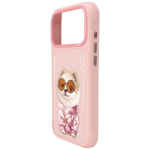 Etui NIMMY Glasses Cool Dog do Apple iPhone 17 Pro Różowy