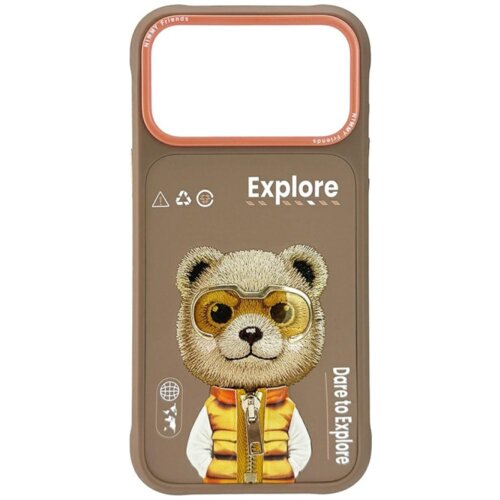 Etui NIMMY Cool&Cute 2.0 Bear do Apple iPhone 17 Pro Max Beżowy
