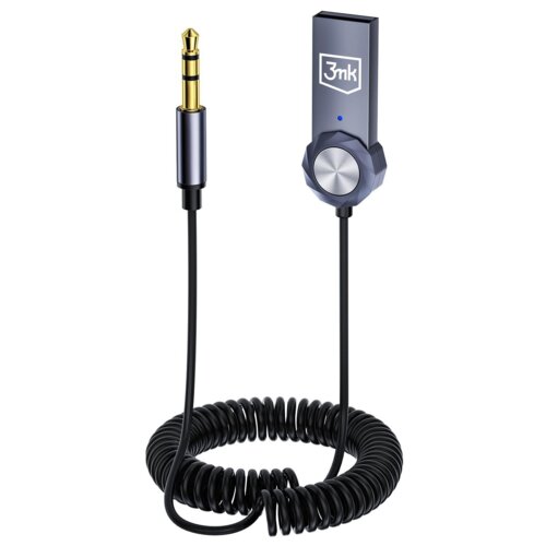 Adapter USB - Jack 3.5 mm 3MK Bluetooth Grafitowy