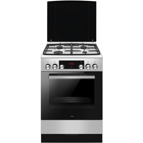 Kuchnia AMICA 6123GE3.33PAHZPTSDPA(XX) Termoobieg Drabinki Prowadnice teleskopowe Pizza Steam 300˚C