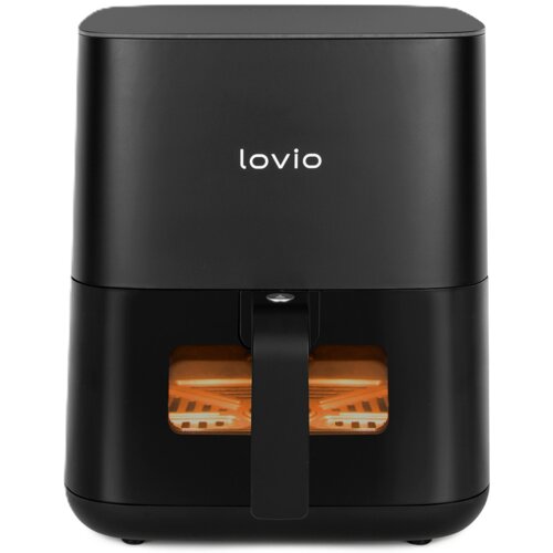Air Fryer Frytkownica beztłuszczowa LOVIO PureFry LVAF001BK 5l z okienkiem do obserwacji postępów gotowania