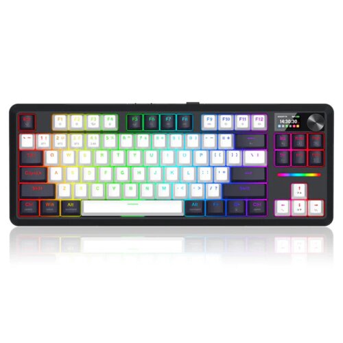 Klawiatura REDRAGON Wildslash LCD Pro Czarno-biały