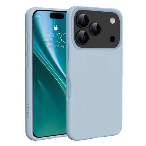Etui ETTERI Silicone Mag do Apple iPhone 17 Pro Jasnoniebieski