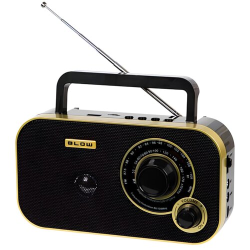 Radio BLOW RA12 Przenośne Czarno-złoty