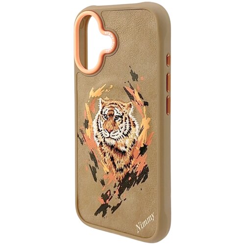 Etui NIMMY Tygrys MagSafe do Apple iPhone 17 Jasnobrązowy
