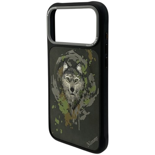 Etui NIMMY Wilk MagSafe do Apple iPhone 17 Pro Max Ciemnoszary