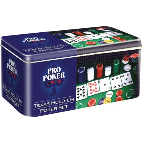Gra karciana TACTIC Poker Pro Texas Hold'em Set 03095