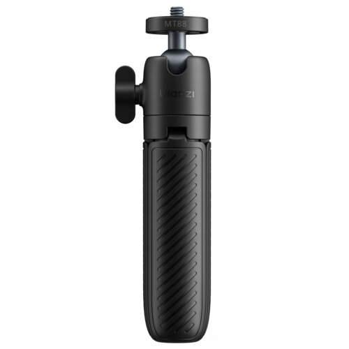 Czarny uchwyt selfie z widocznym logo "Ulanzi" oraz oznaczeniem "MT88" na górnej części. Produkt ma teksturowaną powierzchnię uchwytu i metalowy gwint na szczycie.