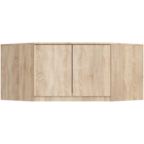 Nadstawka na szafę AKORD S100 Dąb Sonoma 100 cm 2 drzwi kolor Dąb Sonoma mat 3 półki 100x50x55 cm