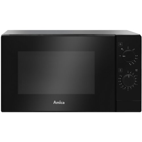 Kuchenka mikrofalowa AMICA AMMF20M1GB 700W średnica 25.5 cm pojemność 20L MultiWave System Czarny