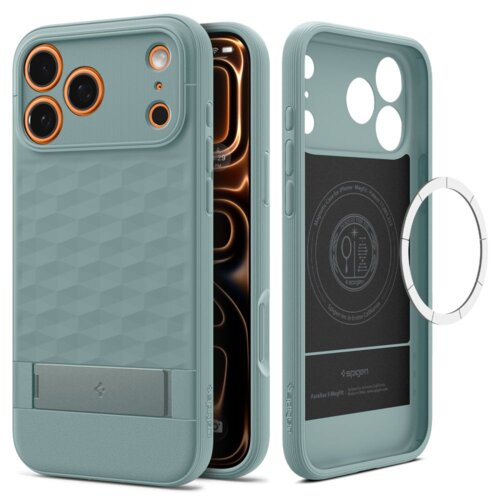 Etui SPIGEN Parallax S MagSafe do Apple iPhone 17 Pro Max Zielony