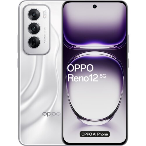 Smartfon OPPO Reno 12 5G 12/256GB 6.7" 120Hz Srebrny