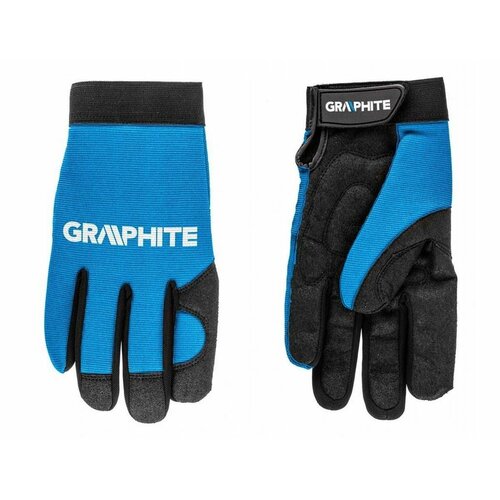 Rękawice robocze GRAPHITE Czarno-niebieski (rozmiar 10)