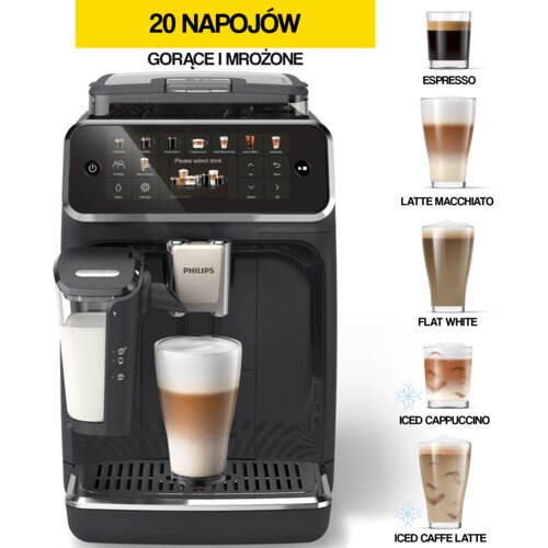 Ekspres PHILIPS LatteGo 5500 EP5541/50 (Silent Brew) Kawa mrożona