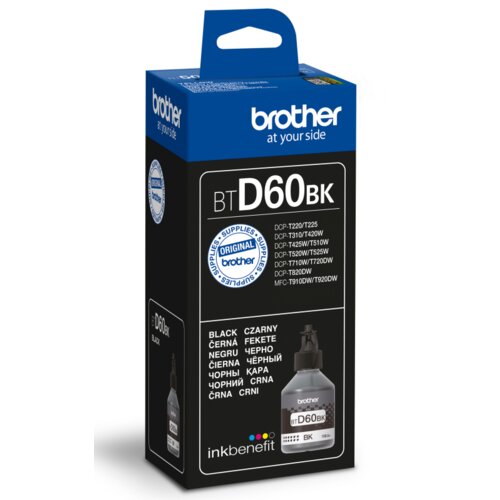 Tusz BROTHER Czarny 108 ml BT-D60BK