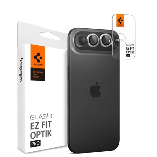 Nakładka na aparat SPIGEN Optik Pro Glas.tR EZ FIT do Apple iPhone Air Srebrny (2 szt.)