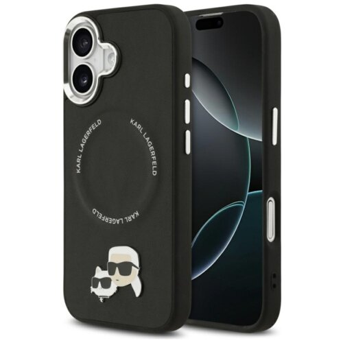 Etui KARL LAGERFELD Karl & Choupette Pins MagSafe do Apple iPhone 17 Czarny