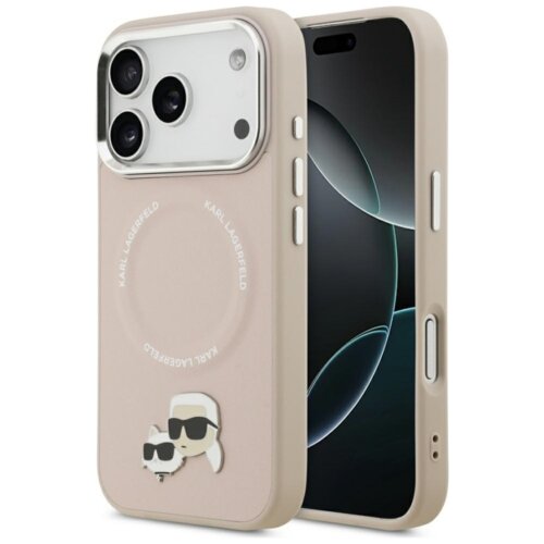 Etui KARL LAGERFELD Karl & Choupette Pins MagSafe do Apple iPhone 17 Pro Różowy