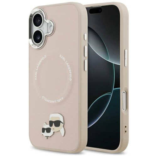 Etui KARL LAGERFELD Karl & Choupette Pins MagSafe do Apple iPhone 17 Różowy