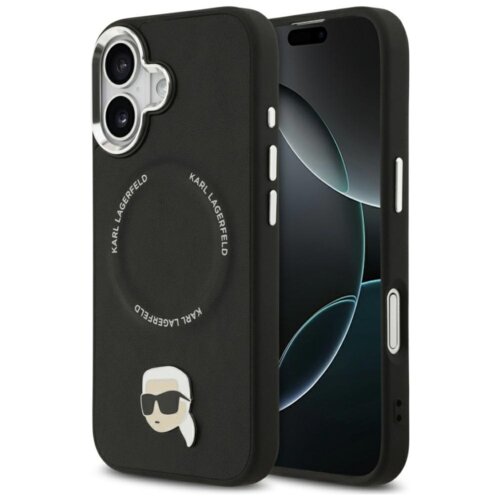 Etui KARL LAGERFELD Karl Pin MagSafe do Apple iPhone 17 Czarny