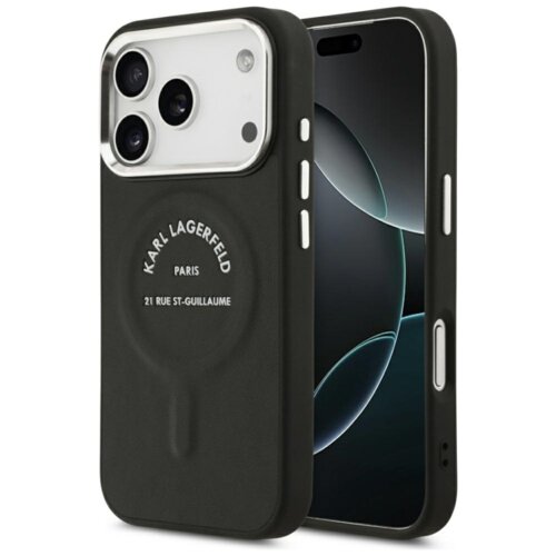 Etui KARL LAGERFELD Karl RSG Logo MagSafe do Apple iPhone 17 Pro Max Czarny