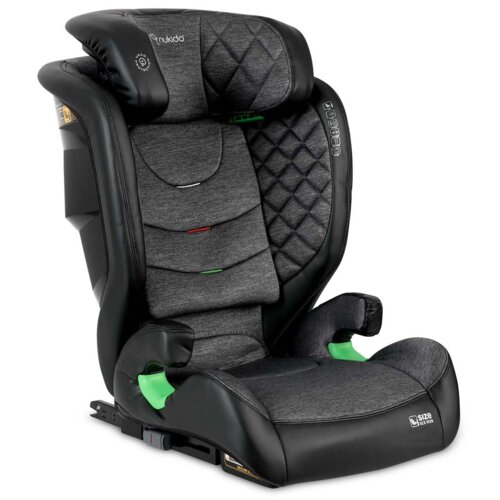 Fotelik samochodowy NUKIDO Louis i-Size 100-150 cm (15-36 kg) Czarno-szary