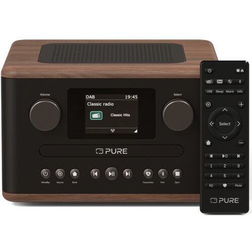 Radioodtwarzacz PURE Classic C-D4 Bluetooth Brązowy