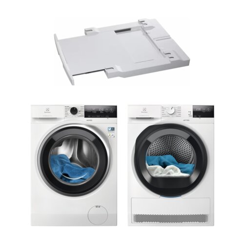 Pralka ELECTROLUX MEW3E8Y6P SensiCare 600 8kg 1400 obr + Suszarka ELECTROLUX Absolute Care 700 MEWD3E9C7P + Łącznik AEG A1WYHSK2