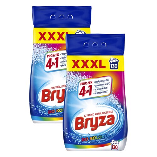 Proszek do prania BRYZA 4w1 Color 2 x 8.45 kg do kolorowych tkanin