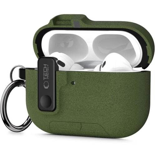 Etui TECH-PROTECT Slim Hook do Apple AirPods Pro 3 Oliwkowy
