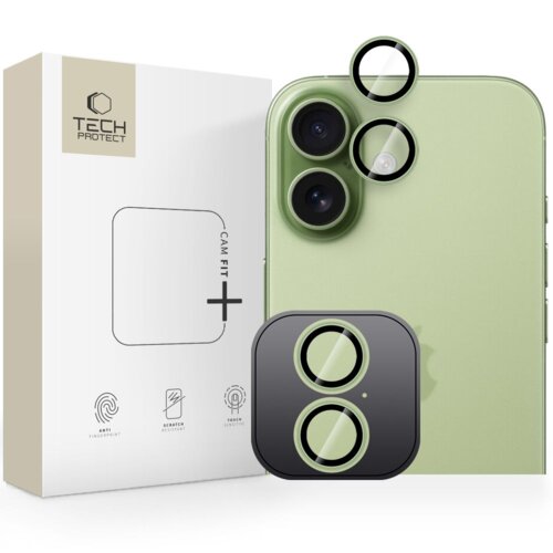 Nakładka na aparat TECH-PROTECT Camring Fit+ do Apple iPhone 17 Zielony