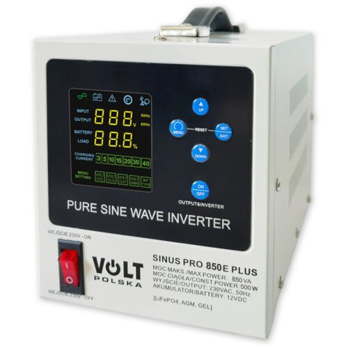 Zasilacz UPS VOLT Sinus Pro 850 E Plus 12V 850VA 500W