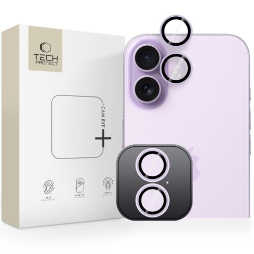 Nakładka na aparat TECH-PROTECT Camring Fit+ do Apple iPhone 17 Fioletowy
