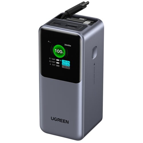 Powerbank UGREEN Nexode 20000 mAh PB726 165W Szary