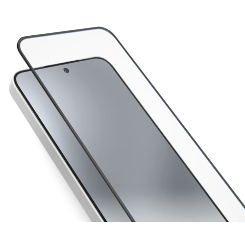 Na zdjęciu widoczne jest szkło hartowane nałożone na ekran smartfona, z wycięciem na kamerę przednią. Produkt jest przeznaczony do modelu Xiaomi 15T.