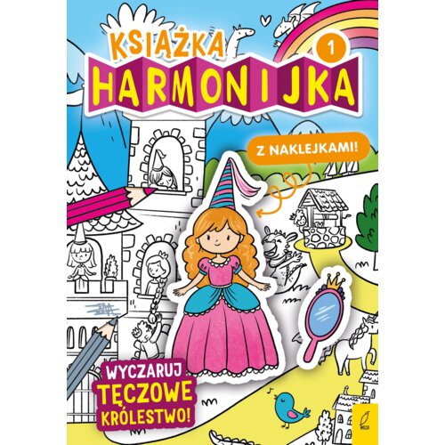 Książka harmonijka. Wyczaruj tęczowe królestwo 1